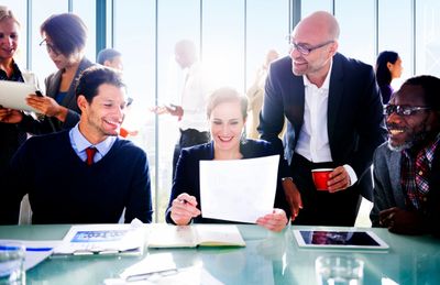 Business professionals in a conference meeting
